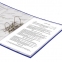 Папка-регистратор ОФИСМАГ с арочным механизмом, покрытие из ПВХ, 75 мм, синяя, 225749 - 10