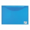 Папка-конверт с кнопкой БОЛЬШОГО ФОРМАТА (300х430 мм), А3, прозрачная, синяя, 0,15 мм, STAFF, 228666 - 5