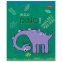 Тетрадь 12 л. HATBER клетка, обложка картон, тиснение, "Hello Dino" (5 видов в спайке), 12Т5тВ1 - 1