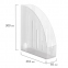 Лоток вертикальный для бумаг BRAUBERG "Energy" (241х85х300 мм), эргономичная форма, прозрачный, 231555 - 4