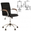Кресло "Samba GTP", деревянные накладки, хром, кожзам черный - 1