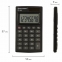 Калькулятор карманный BRAUBERG PK-408-BK (97x56 мм), 8 разрядов, двойное питание, ЧЕРНЫЙ, 250517 - 3