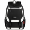 Рюкзак BRAUBERG FUSION универсальный, USB-порт, черный с белыми вставками, 45х31х15 см, 271657 - 1