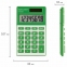 Калькулятор карманный BRAUBERG PK-608-GN (107x64 мм), 8 разрядов, двойное питание, ЗЕЛЕНЫЙ, 250520 - 3