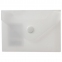 Папка-конверт с кнопкой МАЛОГО ФОРМАТА (74х105 мм), А7 (для визиток), матовая прозрачная, 0,18 мм BRAUBERG, 227325 - 1
