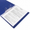 Папка на 2 кольцах BRAUBERG, картон/ПВХ, 75 мм, синяя, до 500 листов (удвоенный срок службы), 228388 - 8