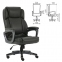 Кресло офисное BRABIX PREMIUM "Favorite EX-577", пружинный блок, рециклированная кожа, серое, 531935 - 1