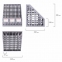 Лоток вертикальный для бумаг BRAUBERG "MAXI Plus", 240 мм, 6 отделений, сетчатый, сборный, серый, 237016, ЛТ86 - 8