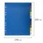 Разделитель пластиковый широкий BRAUBERG А4+, 10 листов, цифровой 1-10, оглавление, цветной, 225621 - 6