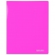 Папка с металлическим скоросшивателем и внутренним карманом BRAUBERG "Neon", 16 мм, розовая, до 100 листов, 0,7 мм, 227466 - 1