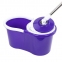 Комплект для уборки: швабра, ведро 7 л/5 л с отжимом центрифуга, 2 насадки, фиолетовый, LAIMA, 607485 - 3