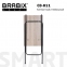 Стол BRABIX "Smart CD-011", 600х380х705 мм, ЛОФТ, складной, металл/ЛДСП дуб, каркас черный, 641878 - 1
