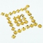 Стразы для творчества "Круглые", золото, 8 мм, 30 грамм, ОСТРОВ СОКРОВИЩ, 661204 - 2