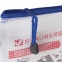 Папка-конверт на молнии МАЛЫЙ ФОРМАТ (255х130 мм), молния ассорти, сетка, прозрачная, 0,2 мм, BRAUBERG "Segment", 223888 - 4