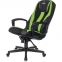 Кресло компьютерное ZOMBIE-9/BL+SD, подушка, экокожа/ткань, черное/зеленое, 1583709 - 3