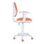 Кресло CH-W356AXSN с подлокотниками, оранжевое, пластик белый, CH-W356AXSN/15 - 2