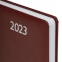 Ежедневник датированный 2023 А5 138x213 мм BRAUBERG "Profile", балакрон, коричневый, 114044 - 4