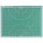Коврик (мат) для резки BRAUBERG, 3-слойный, А2 (600х450 мм), двусторонний, толщина 3 мм, зеленый, 236903 - 2