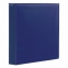 Папка на 4 кольцах с передним прозрачным карманом BRAUBERG, картон/ПВХ, 65 мм, синяя, до 400 листов, 223530 - 1