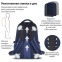 Рюкзак BRAUBERG URBAN универсальный, "Magnetic", черный/темно-синий, 46х31х18 см, 270753 - 2