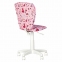 Кресло детское "POLLY GTS white" без подлокотников, розовое с рисунком - 5