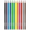 Карандаши цветные ОФИСМАГ 12 цветов, грифель мягкий 3 мм, 181956 - 1