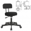 Стул кресло оператора РС12, без подлокотников, кожзам, черное, РС01.00.12-201- - 1