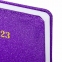 Ежедневник датированный 2023 А5 138x213 мм BRAUBERG "Sparkle", под кожу, блестки, фиолетовый, 114112 - 4
