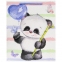 Пакет подарочный 26,5x12,7x33 см ЗОЛОТАЯ СКАЗКА "Lovely Panda", глиттер, белый с голубым, 608241 - 1