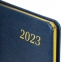 Еженедельник датированный 2023 А5 145х215 мм BRAUBERG "Iguana", синий, 113949 - 4