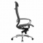 Кресло офисное МЕТТА "SAMURAI" Lux 2, рецик. кожа, регулируемое сиденье, черное - 2