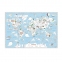 Карта-раскраска "Обитатели Земли", 101х69 см - 1