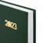 Ежедневник датированный на 2023 (145х215 мм), А5, STAFF, обложка бумвинил, зеленый, 114190 - 4
