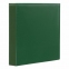 Папка на 4 кольцах с передним прозрачным карманом BRAUBERG, картон/ПВХ, 65 мм, зеленая, до 400 листов, 223532 - 1