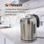 Чайник SONNEN KT-1755, 1,7 л, 2200 Вт, закрытый нагревательный элемент, нержавеющая сталь, 453419 - 4