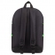 Рюкзак STAFF TRIP универсальный, 2 кармана, черный с салатовыми деталями, 40x27x15,5 см, 270788 - 6