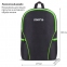 Рюкзак STAFF TRIP универсальный, 2 кармана, черный с салатовыми деталями, 40x27x15,5 см, 270788 - 1