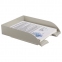 Лоток горизонтальный для бумаг BRAUBERG "Office style", 320х245х65 мм, серый, 237287 - 2