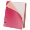 Тетрадь на кольцах А5 (180х220 мм), 120 листов, под кожу, клетка, BRAUBERG "Joy", розовый/светло-розовый, 129990 - 2