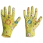 Перчатки полиэфирные САДОВЫЕ цветные, 1 пара, 15 класс, 33-35 г, размер 8, нитрильный латекс, сад - 1