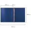 Папка на 4 кольцах STAFF, 25 мм, синяя, до 170 листов, 0,5 мм, 225724 - 7