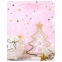 Пакет подарочный новогодний 17,8x9,8x22,9 см ЗОЛОТАЯ СКАЗКА "Lilac Story", фольга, розовый, 608233 - 1