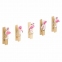 Прищепки декоративные "Фламинго", 10 штук, 3,5 см, ассорти, со шпагатом, ОСТРОВ СОКРОВИЩ, 662669 - 2