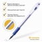 Ручка гелевая с грипом CROWN "Hi-Jell Needle Grip", СИНЯЯ, узел 0,7 мм, линия письма 0,5 мм, HJR-500RNB - 1