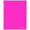 Папка на 2 кольцах BRAUBERG "Neon", 25 мм, внутренний карман, неоновая розовая, до 170 листов, 0,7 мм, 227458 - 1