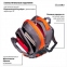 Рюкзак BRAUBERG "SpeedWay 2", 25 л, размер 46х32х19 см, ткань, серо-оранжевый, 224448 - 1