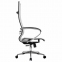Кресло офисное МЕТТА "К-7" хром, прочная сетка, сиденье и спинка регулируемые, серое - 2