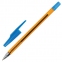Ручка шариковая STAFF AA-927 ORANGE, СИНЯЯ, корпус тонированный оранжевый, узел 0,7 мм, линия письма 0,35 мм, 144075 - 1