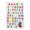 Наклейки зефирные "Английский алфавит", многоразовые, 10х15 см, ЮНЛАНДИЯ, 661781 - 1