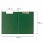Папка-планшет BRAUBERG, А4 (340х240 мм), с прижимом и крышкой, картон/ПВХ, РОССИЯ, зеленая, 228340 - 5